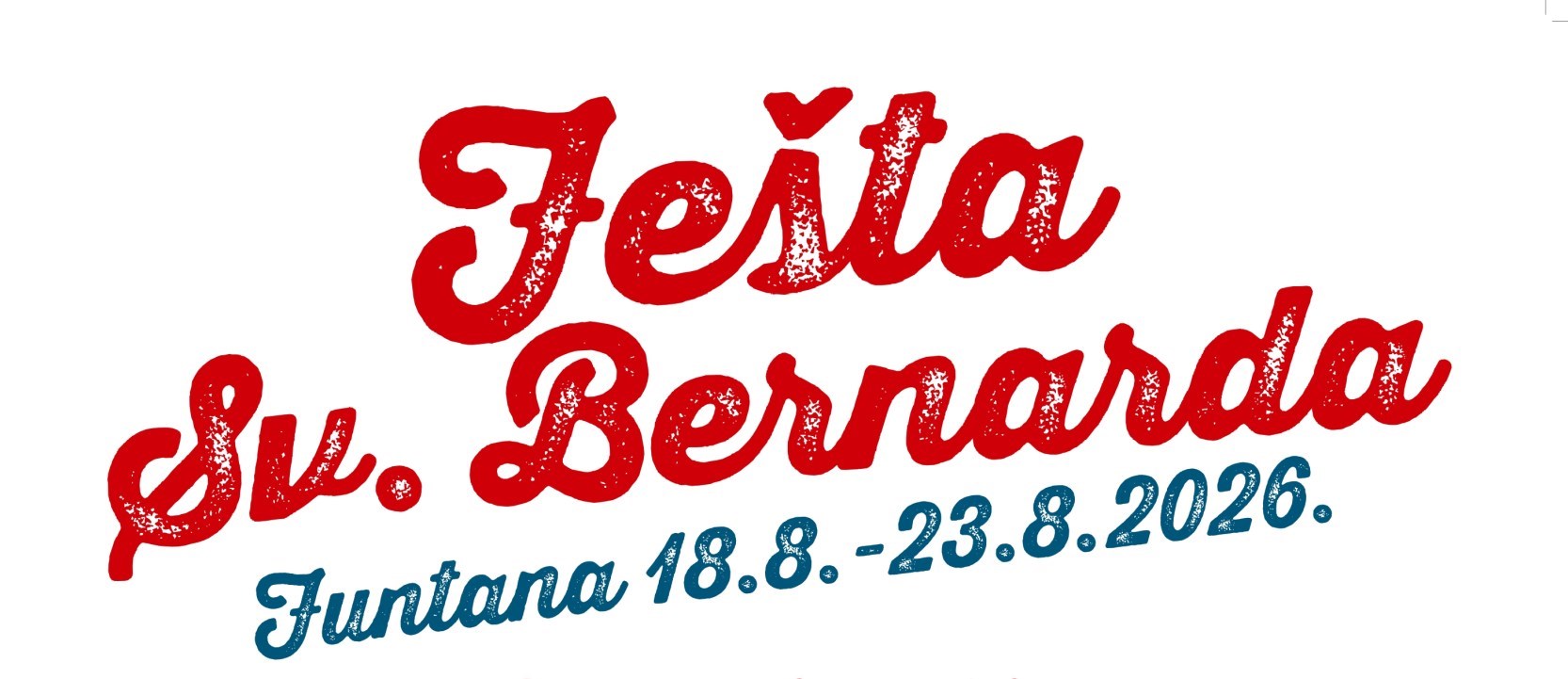 PRAZNIK SV. BERNARDA 2026, Funtana, 18.–23. avgust 2026
